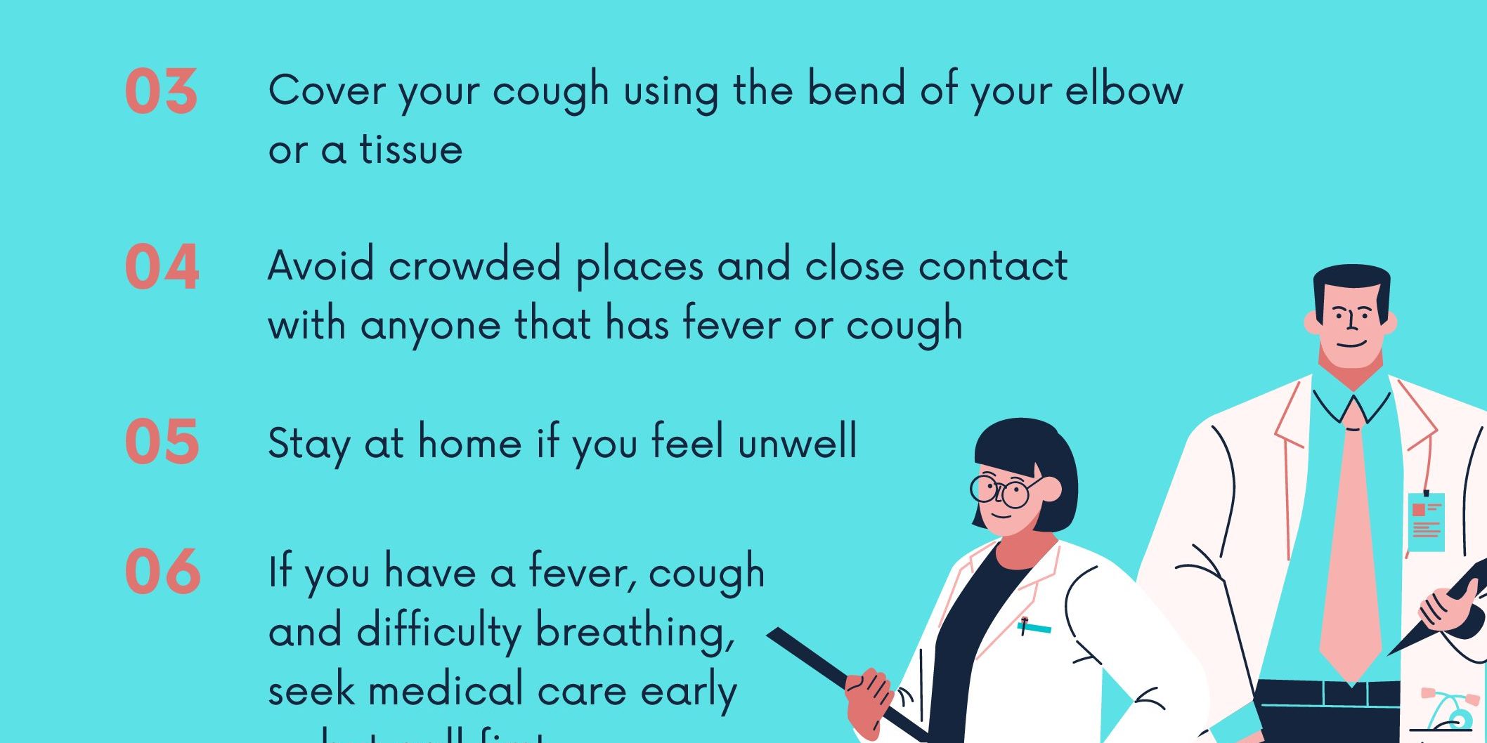 Pink 7 Step Prevention Coronavirus Awareness Poster